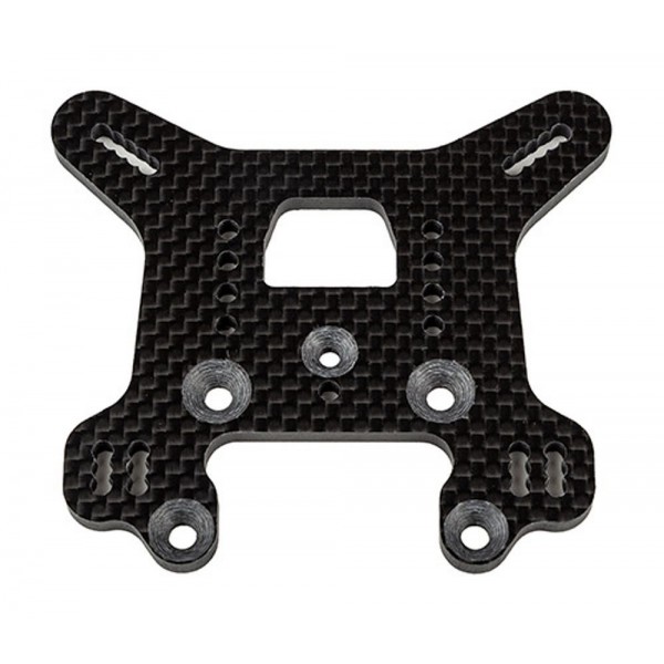 Team Associated RC8B4.1 FT Rear Shock Tower, 36.5, carbon fiber
