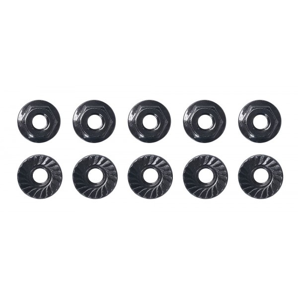 Team Associated M4 Low Profile Serrated Steel Wheel Nuts