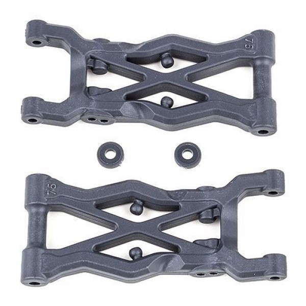 Team Associated B6.2 HARD rear suspension arms, 73mm (2)