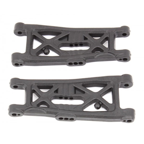 Team Associated RC10B6 FT Front Suspension Arms, gull wing, carbon fiber