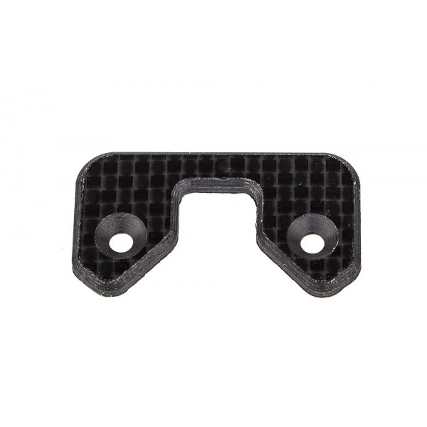 Team Associated FT RC10 One-Piece Rear Wing Button, carbon fiber