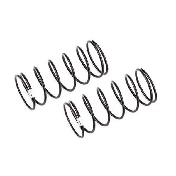 Team Associated 13mm Front Shock Springs, White 3.3lb/in, L44, 7.25T, 1.2D (2)