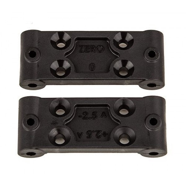 Team Associated RC10B6.4 Front Bulkhead Set, 0 and 2.5 deg.