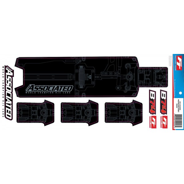 Team Associated Factory Team RC10B74 Chassis Protective Sheet