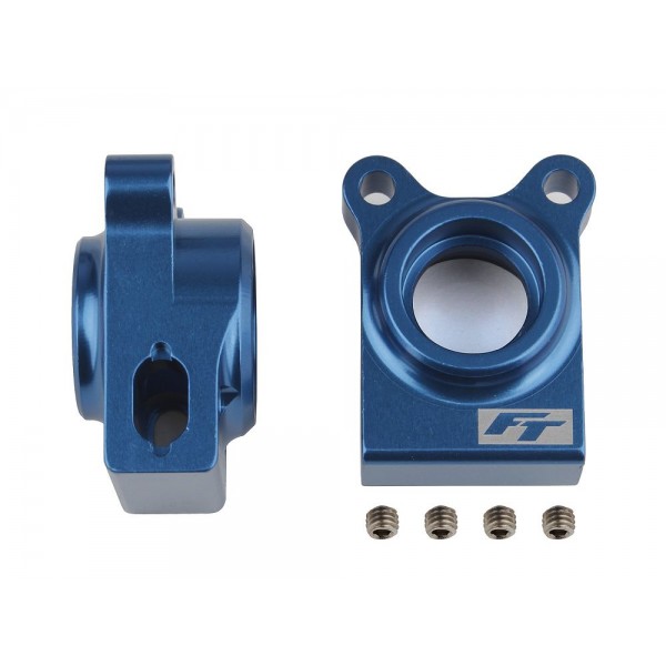 Team Associated Factory Team Aluminum Rear Hubs, Blue (RC10B74.1) (2)
