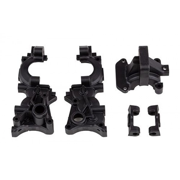 Team Associated RC10B7 FT Top Plate and Ballstud Mount, carbon