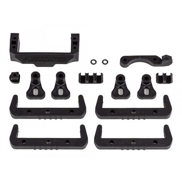 Team Associated RC10B7 Battery Mount, Fan Mount, Servo Mount