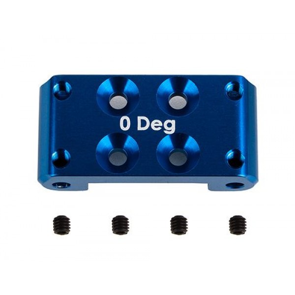 Team Associated RC10B7 FT Front Bulkhead, 0 deg., blue aluminum