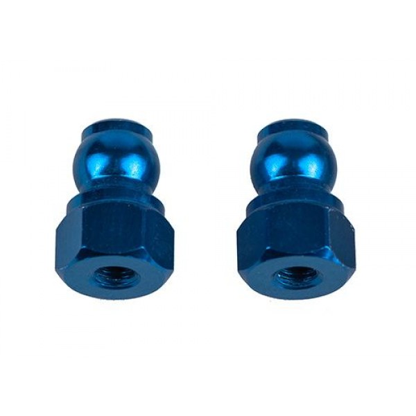 Team Associated RC10B7 Shock Bushings, 8mm, blue aluminum