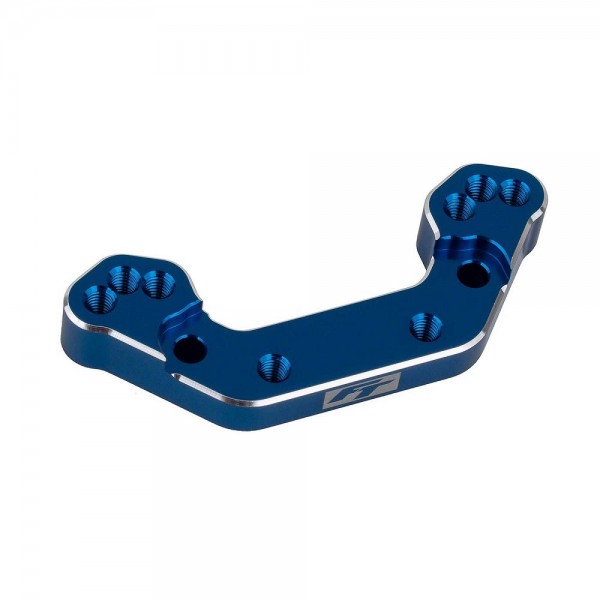 Team Associated RC10B7 FT Ballstud Mount, +2mm, blue aluminum