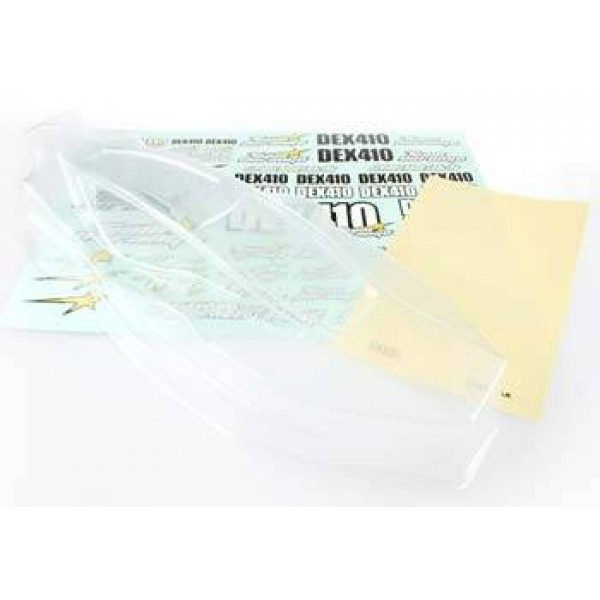 TD402001 Body Set Clear w/Decals/Masks DEX410
