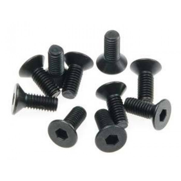 TD704006 Flat Head Hex CS Screw 3x8mm (10)