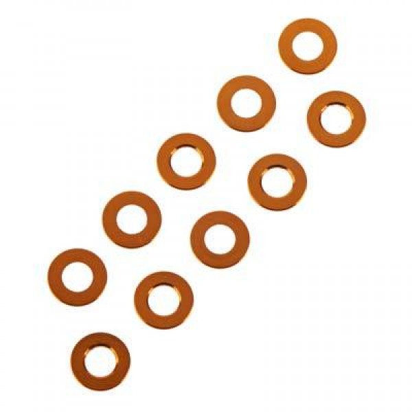 TD709007 Aluminum Spacer 6x3x.5mm Gold (10)