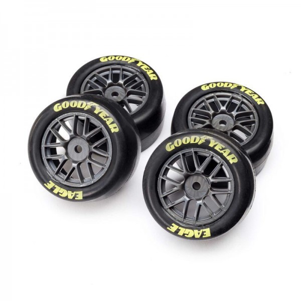 Team Losi Goodyear Eagle Mounted Tires, Medium (4): NG