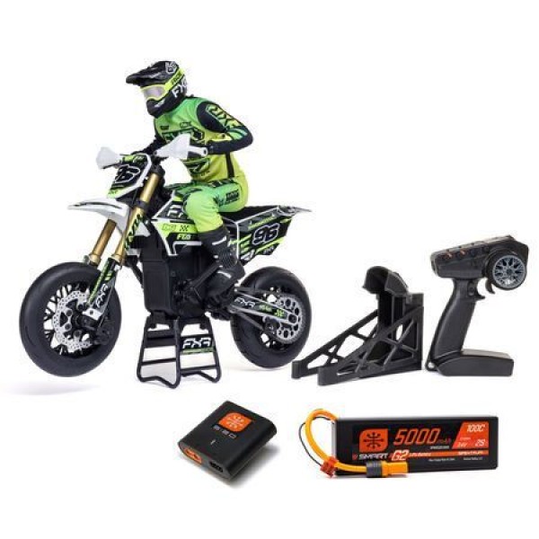 1/4 Promoto-SM FXR Supermoto Motorcycle RTR (Battery and Charger Included), White