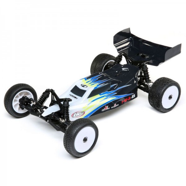 Losi Mini-B Brushed RTR 1/16 2WD Buggy, Black/White