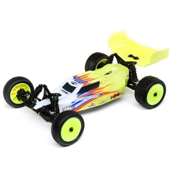 Losi Mini-B Brushed RTR 1/16 2WD Buggy, Yellow/White