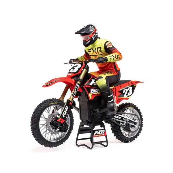 Team Losi Promoto-MX 1/4 Dirt Bike RTR, FXR Red