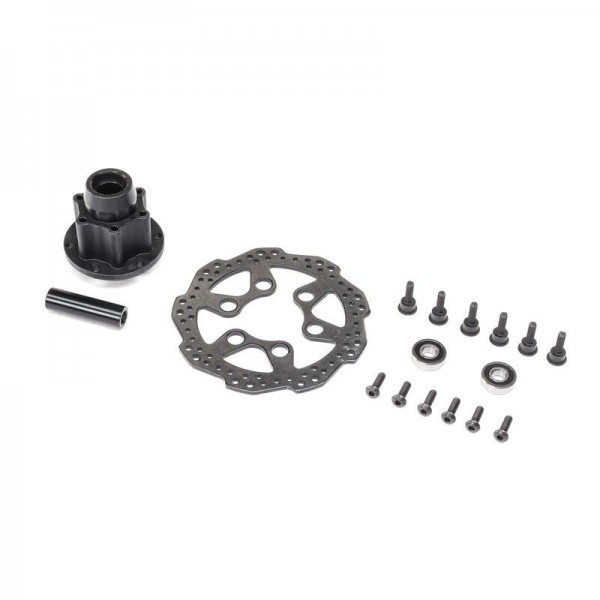 Team Losi Complete Front Hub Assembly: PM-MX