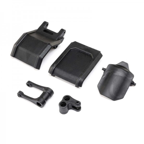 Team Losi Pull Rod, Knuckle & Skid Plates: PM-MX