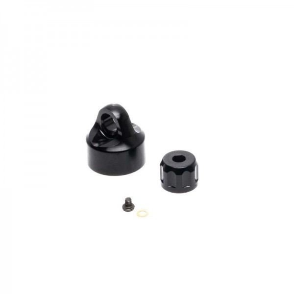 Team Losi Shock Cap Set, Aluminum, Black: PM-MX