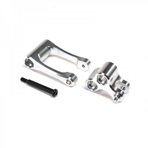 Team Losi Aluminum Knuckle & Pull Rod, Silver: PM-MX