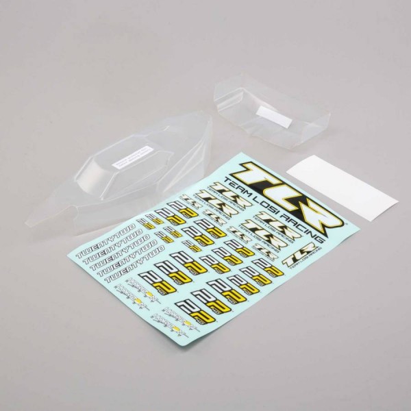 TLR Light Weight Clear Body & Wing, with Stickers (22 4.0)