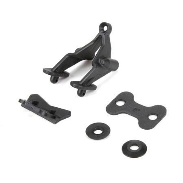 TLR Wing Stay Set, Rear Bumper (For 22)