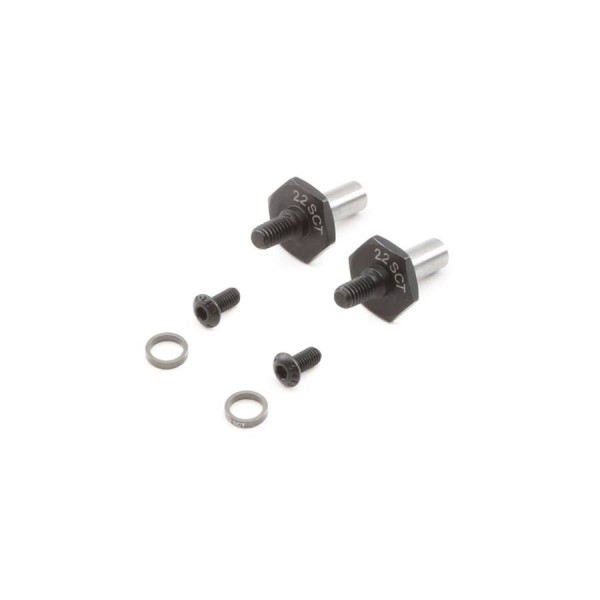 TLR Front Axle Set, 12mm Hex (22SCT 3.0)