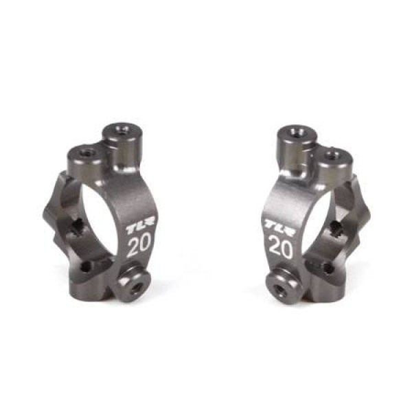 TLR Aluminum Castor Block Set, 20 degrees