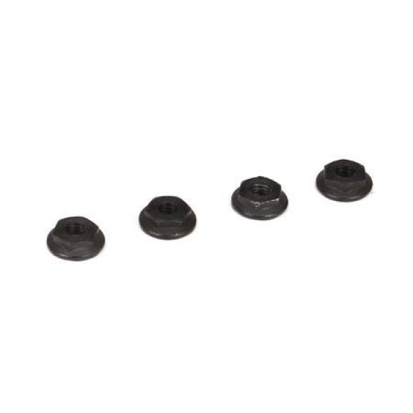 TLR 4mm Low Profile Serrated Nuts