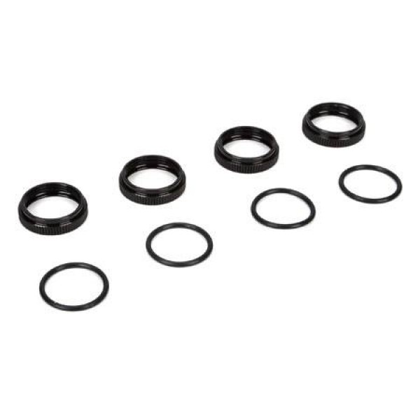 TLR 16mm Shock Nuts & O-rings (8B 3.0)