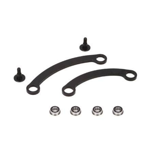 TLR Short/Long Steering Rack Set with Bearings (8B 3.0)