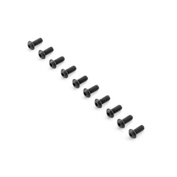 TLR Button Head Screws, M4x10mm (10)