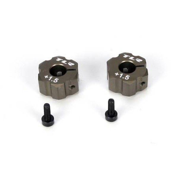 Rear Hex, +1.5mm Width, Alum: 2