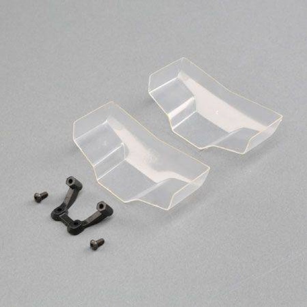 TLR Low Front Wing, Clear, with Mount (2)