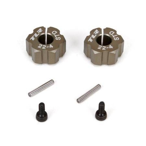 TLR Aluminum Rear Hex, Standard Width (22-4)