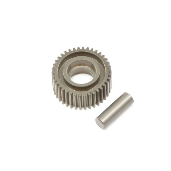 TLR Aluminum Idler Gear & Shaft, Laydown