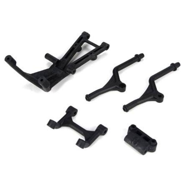 TLR Rear Bumper Set & Trans Brace Mid Motor (22SCT)