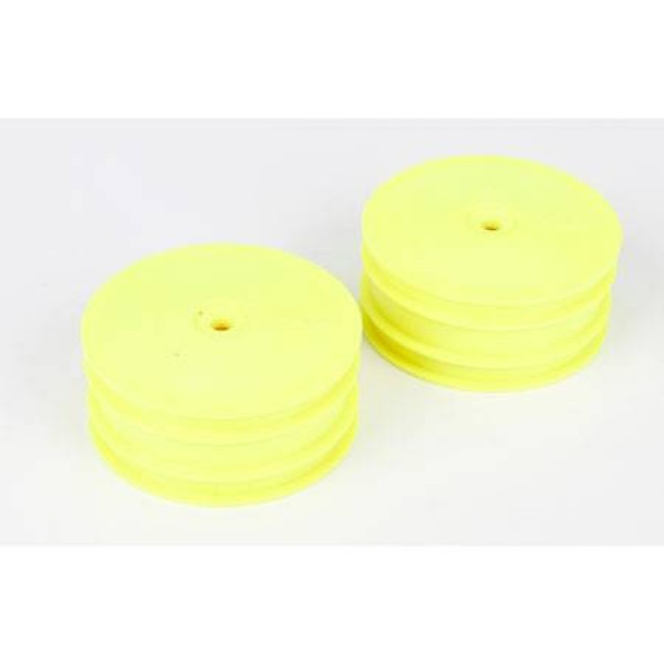 TLR Front Wheel, Yellow for 22-4 (2)