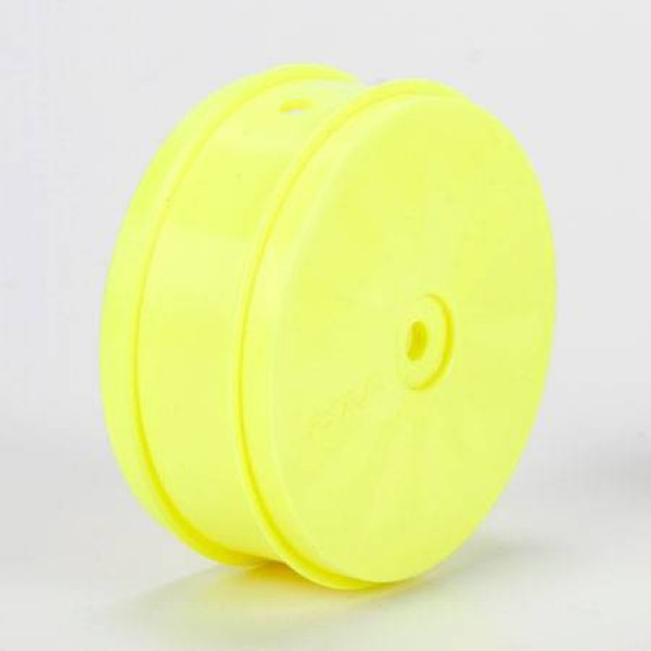 TLR 61mm Front Wheel, 12mm Hex, Yellow (22-4) (2)