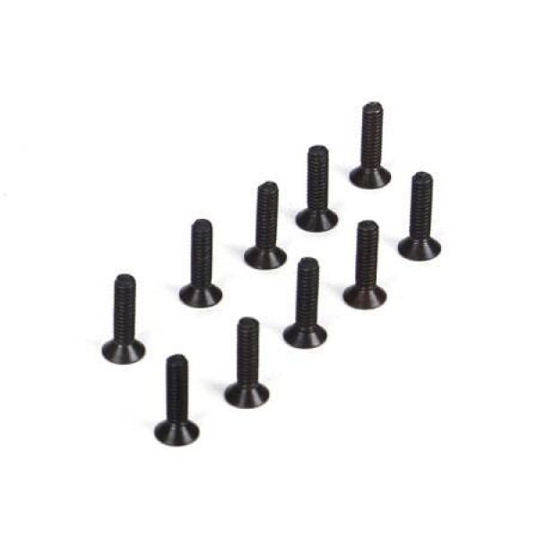 TLR Flat Head Screws, M2x8mm (10)