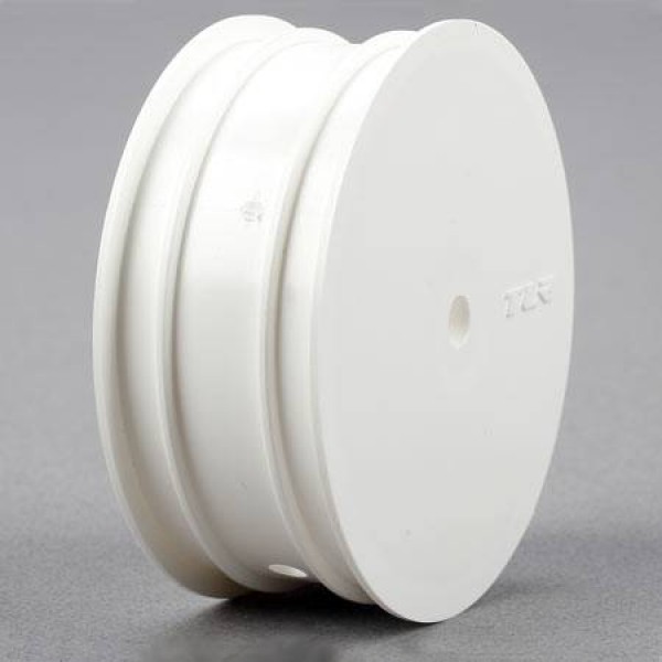 TLR Front/Rear 1/10 Wheels, White (For 22) (2)