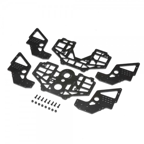 Team Losi Racing Carbon Fiber Chassis Set (LMT, Ttlmt)
