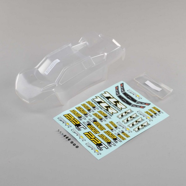 Team Losi Racing Body Set, Clear, with Stickers: 22T 4.0