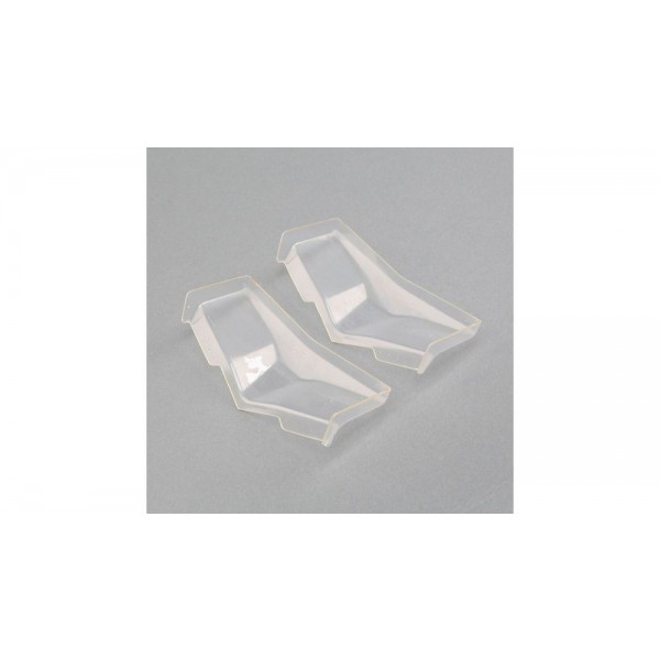 Team Losi Racing High Front Wings, Wide, Clear (22 5.0) (2)