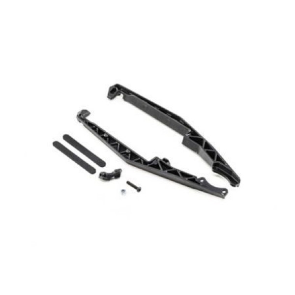 Team Losi Racing Mud Guard Set with Fan Mount, Stiffezel (22T 4.0)