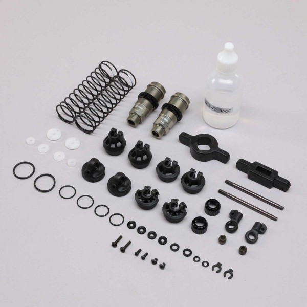 Team Losi Racing 42mm Shock Set, G3, 3mm, Ticn (2)