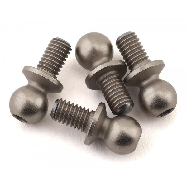 Team Losi Racing Ball Studs, Low Mount, 4.8 x 5mm (4)