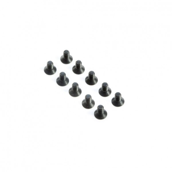 Team Losi Racing Flat Head Screws, M4x8mm (10)
